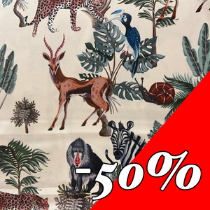 Satin motif cerfs
