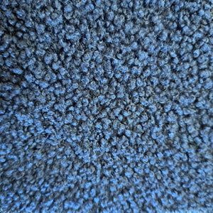 Fourrure Teddy bouclette  bleu marine