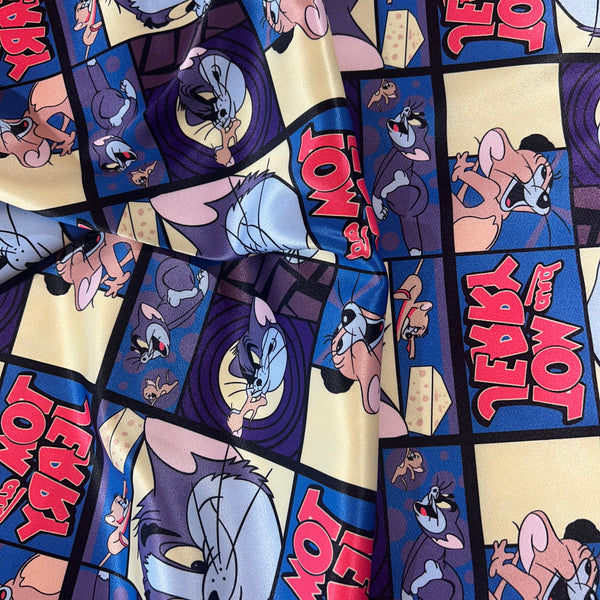 Satin motif tom et Jerry