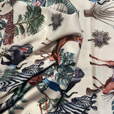 Satin motif cerfs