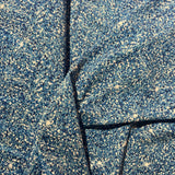 Tissu maillot de bain, motif bleu pailletée