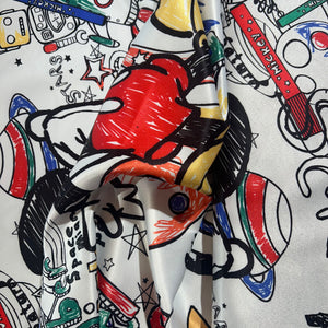 Satin motif Mickey
