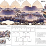 Tissu Jersey Stenzo imprimé décor de montagne 22061