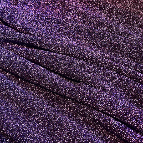 Tissu pailleté violet