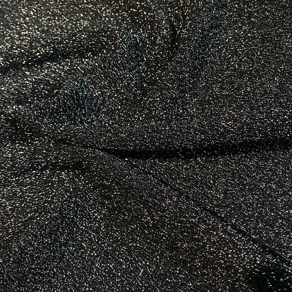 Tissu pailleté noir