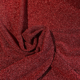 Tissu pailleté rouge