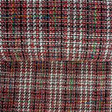 Tweed tissé rouge