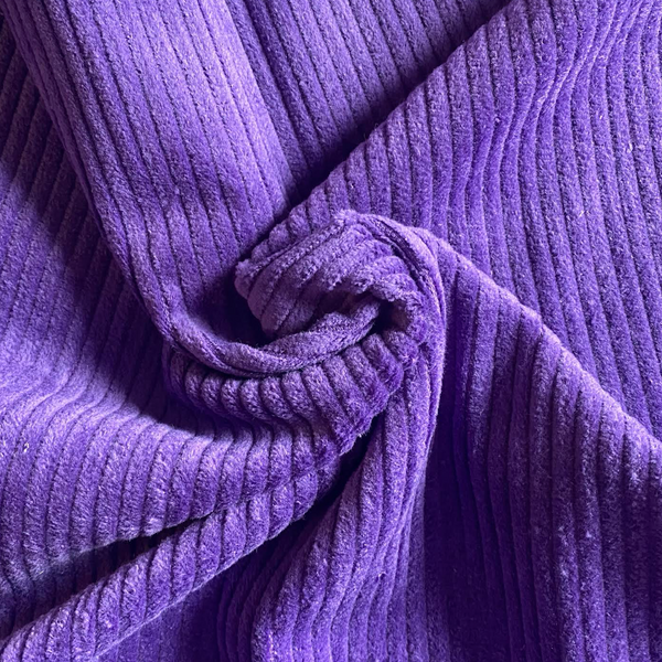 Velours Velours côtelé extensible violet – Bouledeglace
