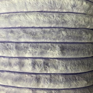Tissu peluche côtelé violet