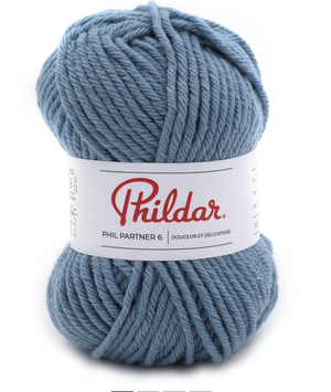 Fil à tricoter Partner 6 Phildar Denim