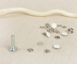Boutons pression tissu léger + outil