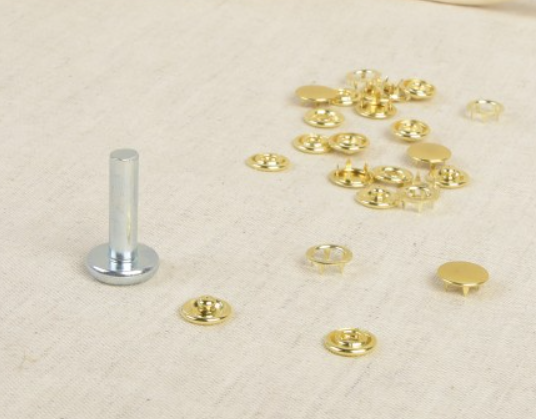 Boutons pression tissu léger + outil