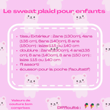 Patron Le sweat plaid pour enfant