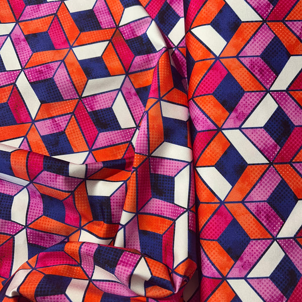 Tissu maillot de bain, motif géométrique