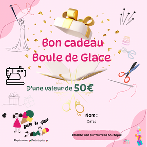 Carte e-cadeau Boule de glace