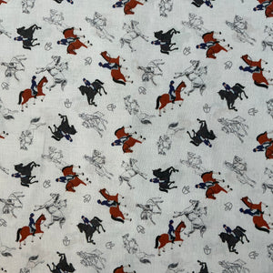Tissu coton chevaux