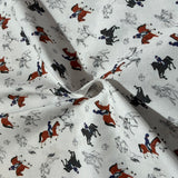 Tissu coton chevaux