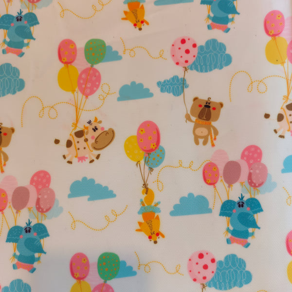 Toile imperméable animaux ballons