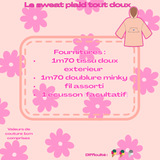 Patron sweat plaid tout doux