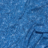 Tissu maillot de bain, motif bleu à paillettes