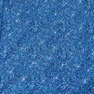 Tissu maillot de bain, motif bleu à paillettes