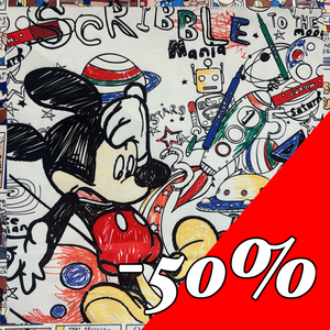 Satin motif Mickey