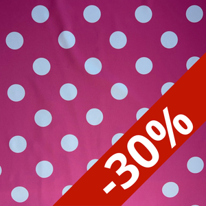 Tissu maillot de bain, motif pois rose