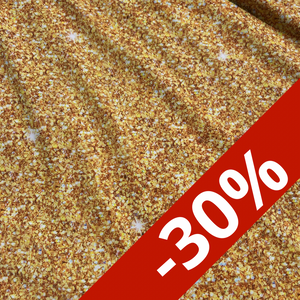 Tissu maillot de bain, motif jaune à paillettes