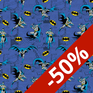 Coton imprimé Batman Marvel
