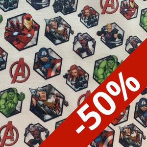 Coton imprimé bulle Avengers