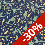Drap de bain, motif sirene