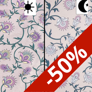 Tissu jersey rose fleurs sunchange