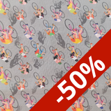 Popeline coton  cyclistes