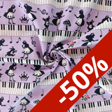 Popeline coton Alice aux pays des merveilles
