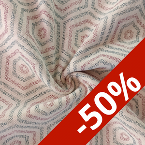 Toile de coton formes géométriques