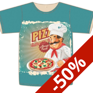 Panneau Jersey Stenzo pizza -  70x150cm