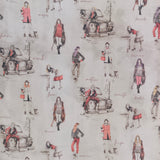 Toile de coton figurines de mode