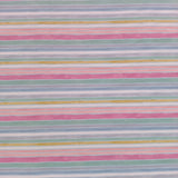 Popeline coton rayures multicolores