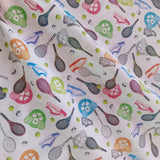 Popeline coton tennis