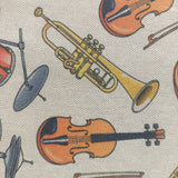 Toile de coton instruments de musique