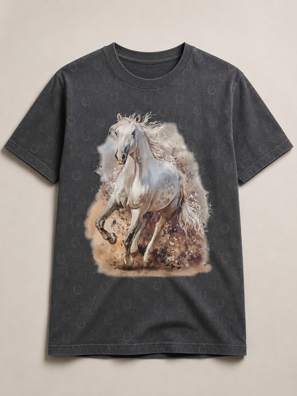 Tissu Jersey Stenzo portrait chevaux
