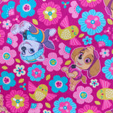 Jersey de coton patte patrouille rose