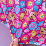 Jersey de coton patte patrouille rose