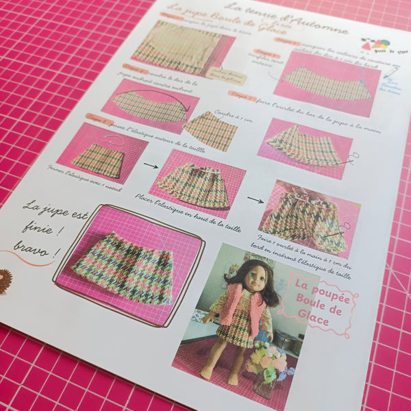 Kit couture tenue poupée d'Automne