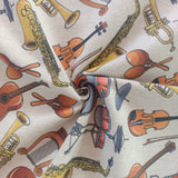 Toile de coton instruments de musique