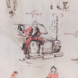 Toile de coton figurines de mode