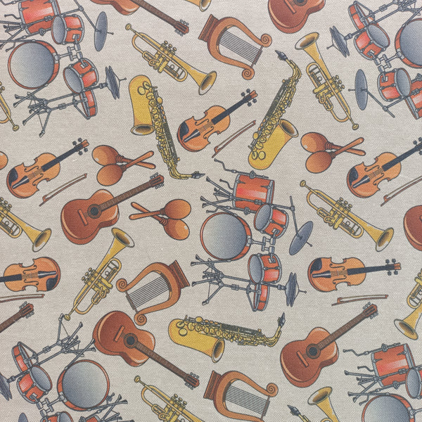 Toile de coton instruments de musique