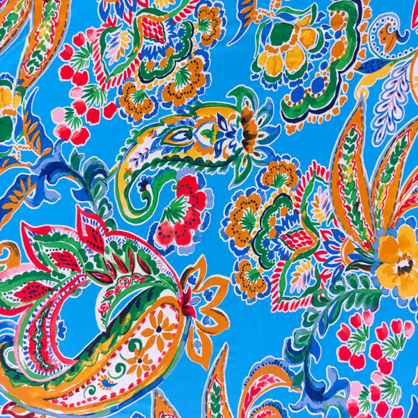 Jersey de viscose turquoise