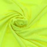 Tissu maillot de bain, uni jaune fluo