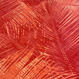 Tissu maillot de bain, palmier rouge